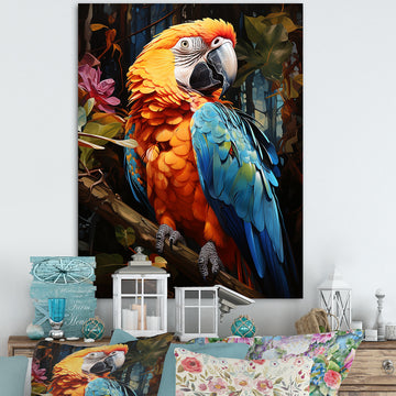 Parrot Tropical Jungle Euphony - Parrot Wall Art Prints